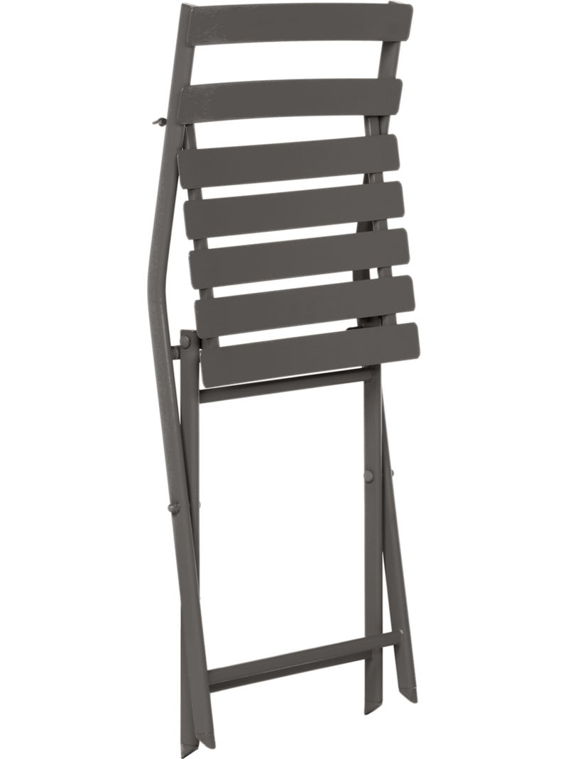 Chaise de jardin pliante en acier GREENSBORO Marron - Kiabi