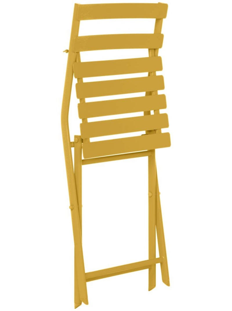 Chaise de jardin pliante en acier GREENSBORO Moutarde - Kiabi