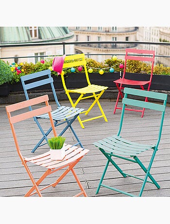 Chaise de jardin pliante en acier GREENSBORO