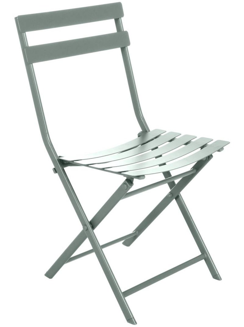 Chaise de jardin pliante en acier GREENSBORO Vert olive - Kiabi
