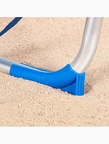 Chaise de plage haute, dossier haut et poignée intégrée, aktive