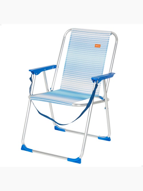 Chaise de plage haute, dossier haut et poignée intégrée, aktive - Kiabi