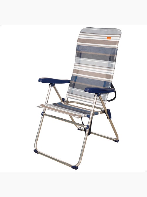 Chaise de plage pliante haute, 5 positions aktive - Kiabi Chaise de plage pliante haute, 5 positions aktive - Kiabi