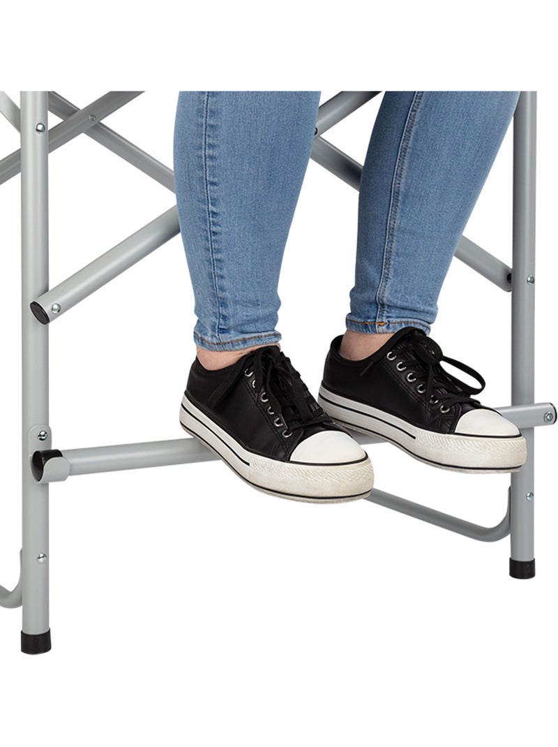 Chaise de réalisateur pliante hauteur xl aktive Bleu - Kiabi