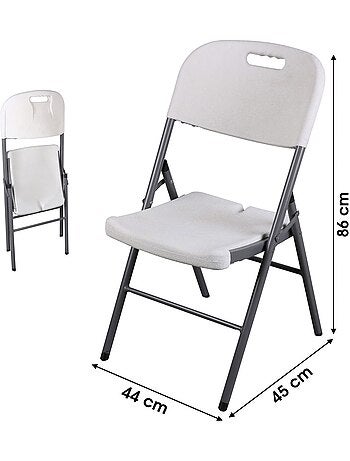 Chaise de réception pliable en polyéthylène