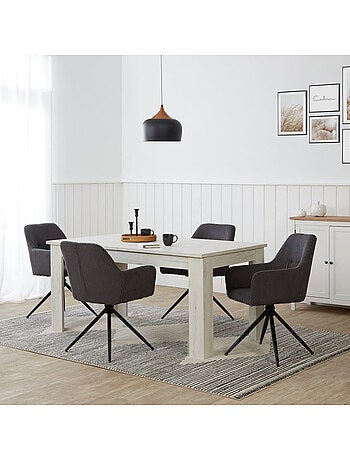 Chaise de salle à manger oeuf moderne gris
