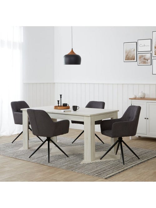 Chaise de salle à manger oeuf moderne gris - Kiabi