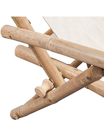 Chaise d'extérieur en bambou
