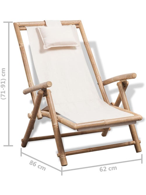 Chaise d'extérieur en bambou - Kiabi Chaise d'extérieur en bambou - Kiabi
