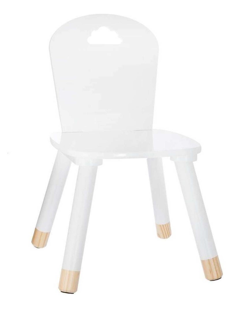 Chaise douceur blanche pour enfant en bois Blanc - Kiabi
