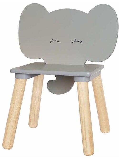 Chaise éléphant en bois - Kiabi