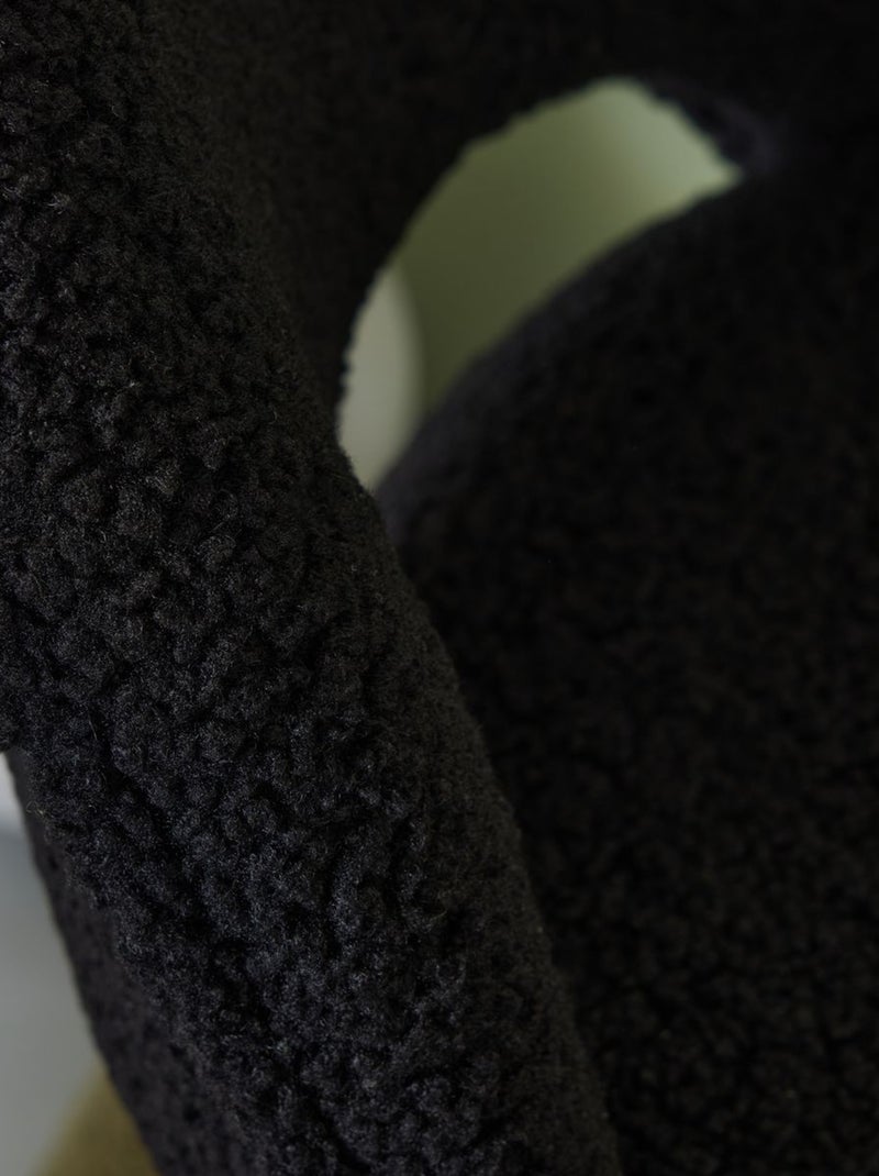 Chaise en bouclette MATCHA Noir - Kiabi