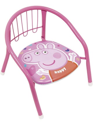 Chaise en métal - Peppa Pig - 35.5 x 30 x 33.5 cm