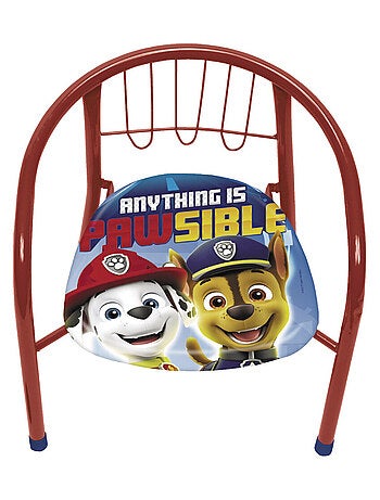 Chaise en métal 35.5x30x33.5cm - Pat Patrouille