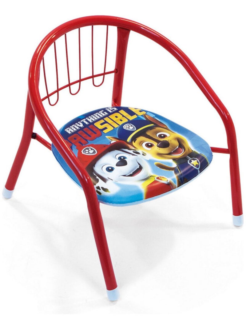 Chaise en métal 35.5x30x33.5cm - Pat Patrouille Rouge - Kiabi