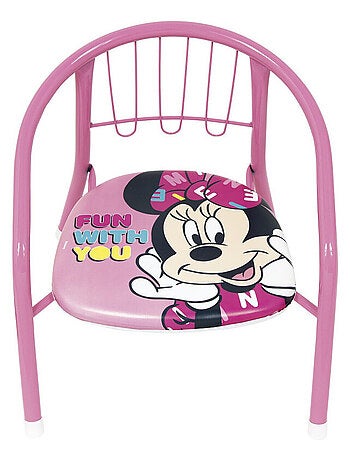 Chaise en métal Minnie Mouse