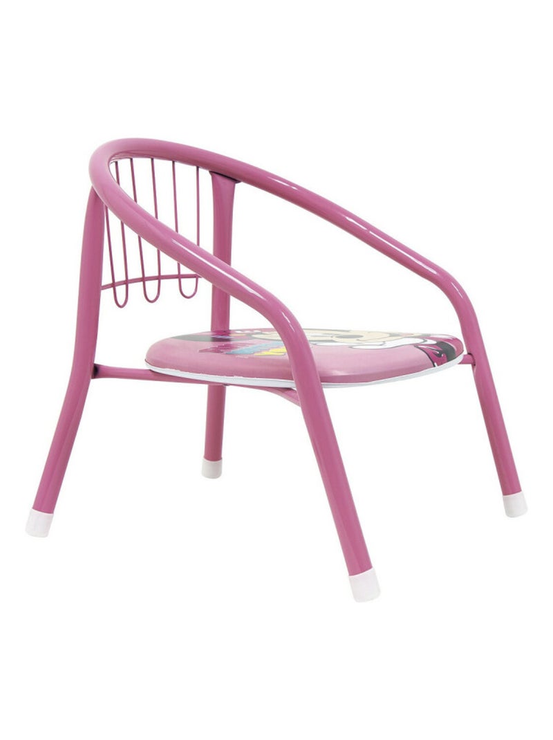 Chaise en métal Minnie Mouse Rose - Kiabi
