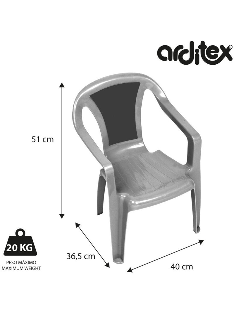 Chaise en plastique 36.5x40x51 cm - Mickey Mouse Bleu - Kiabi