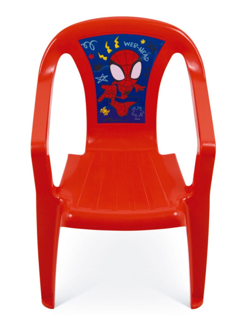 Chaise en plastique 36.5x40x51 cm - Spiderman Rouge - Kiabi