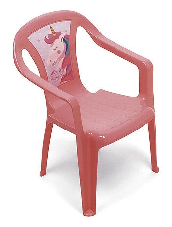 Chaise en plastique 36.5x40x51cm - Licorne