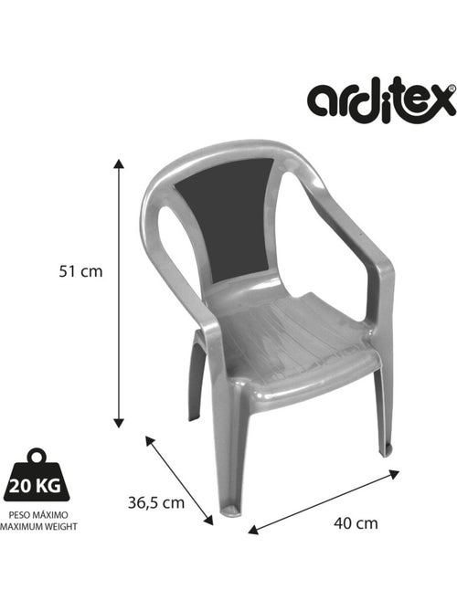 Chaise en plastique 36.5x40x51cm - Licorne - Kiabi