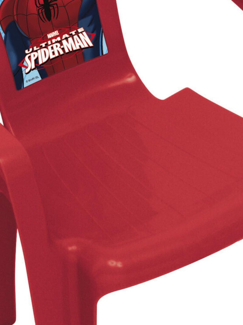 Chaise en plastique 36.5x40x51cm MARVEL - Spiderman Rouge - Kiabi