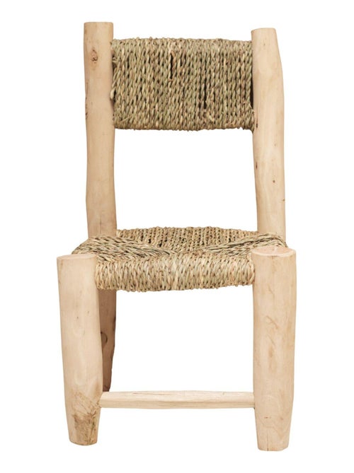 Chaise enfant bois de laurier et doum - Kiabi