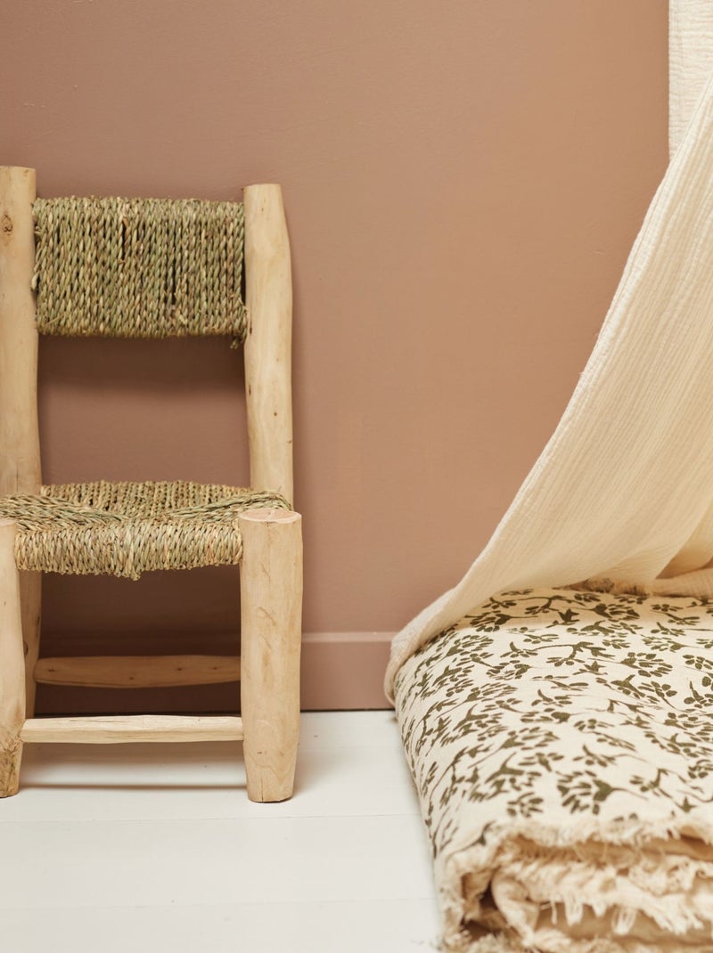 Chaise enfant bois de laurier et doum Bois naturel - Kiabi