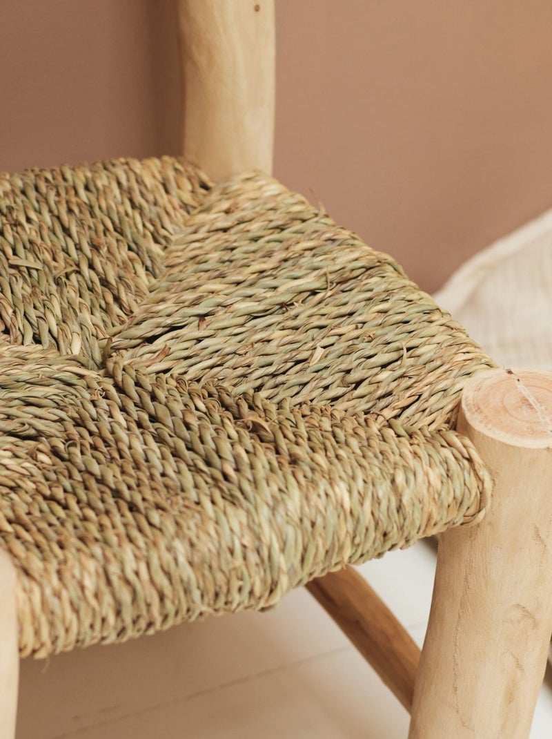 Chaise enfant bois de laurier et doum Bois naturel - Kiabi