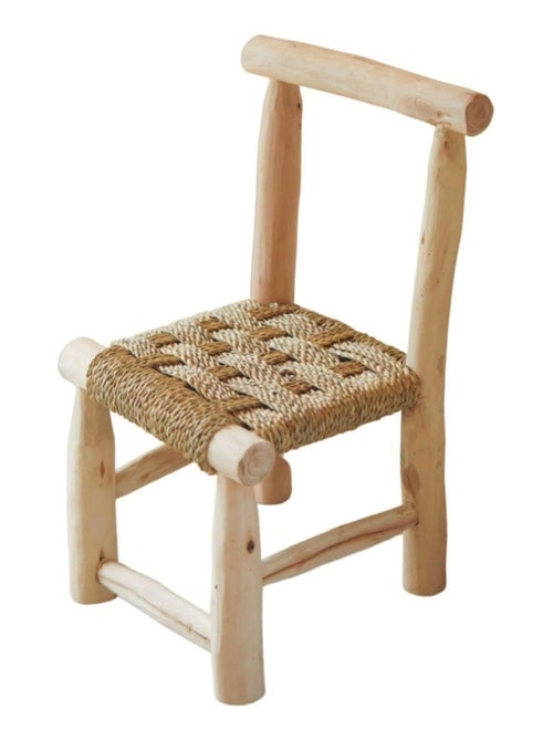 Chaise enfant bois Japandi - Kiabi
