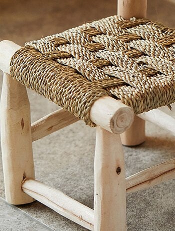 Chaise enfant bois Japandi