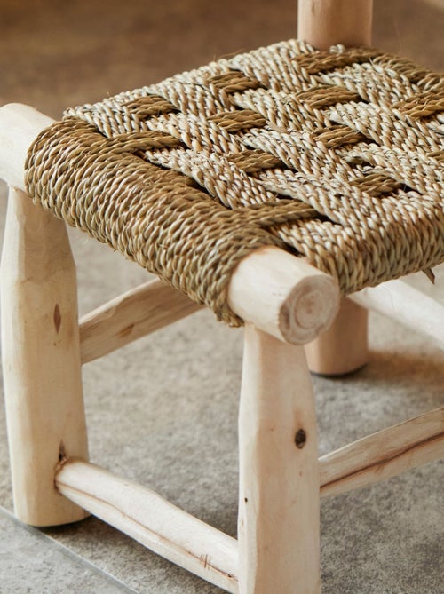 Chaise enfant bois Japandi - Kiabi