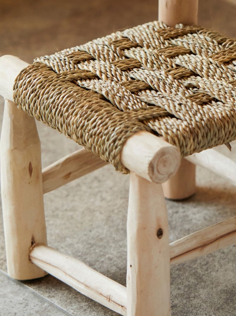 Chaise enfant bois Japandi Bois naturel - Kiabi