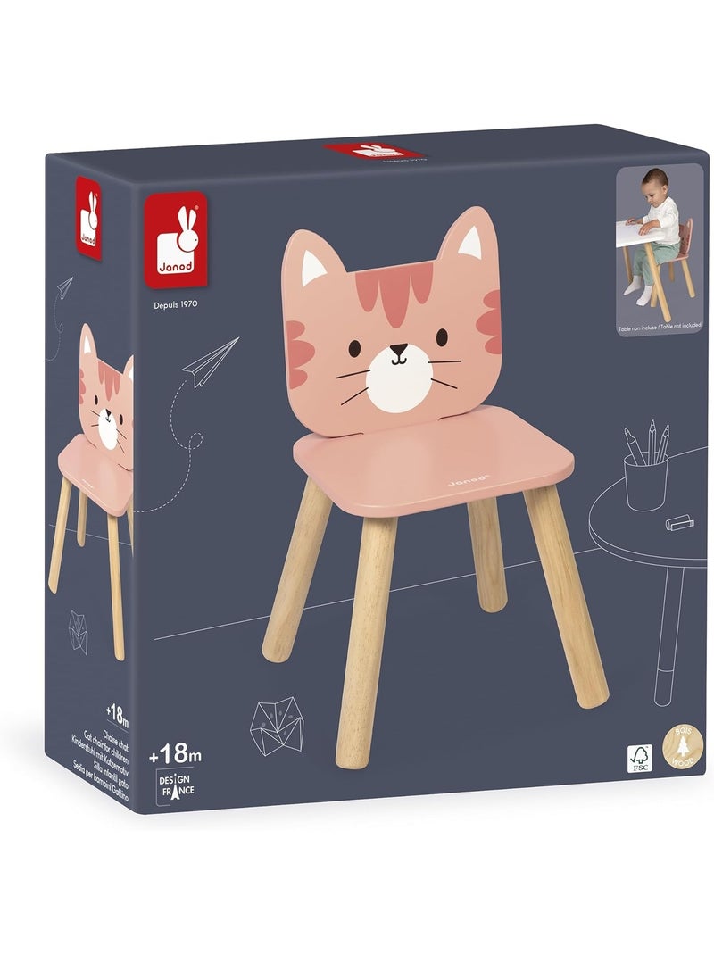 Chaise enfant Chat Rose - Kiabi