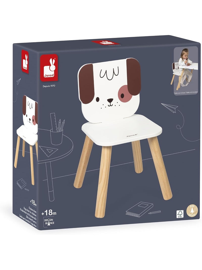 Chaise enfant Chien Blanc - Kiabi
