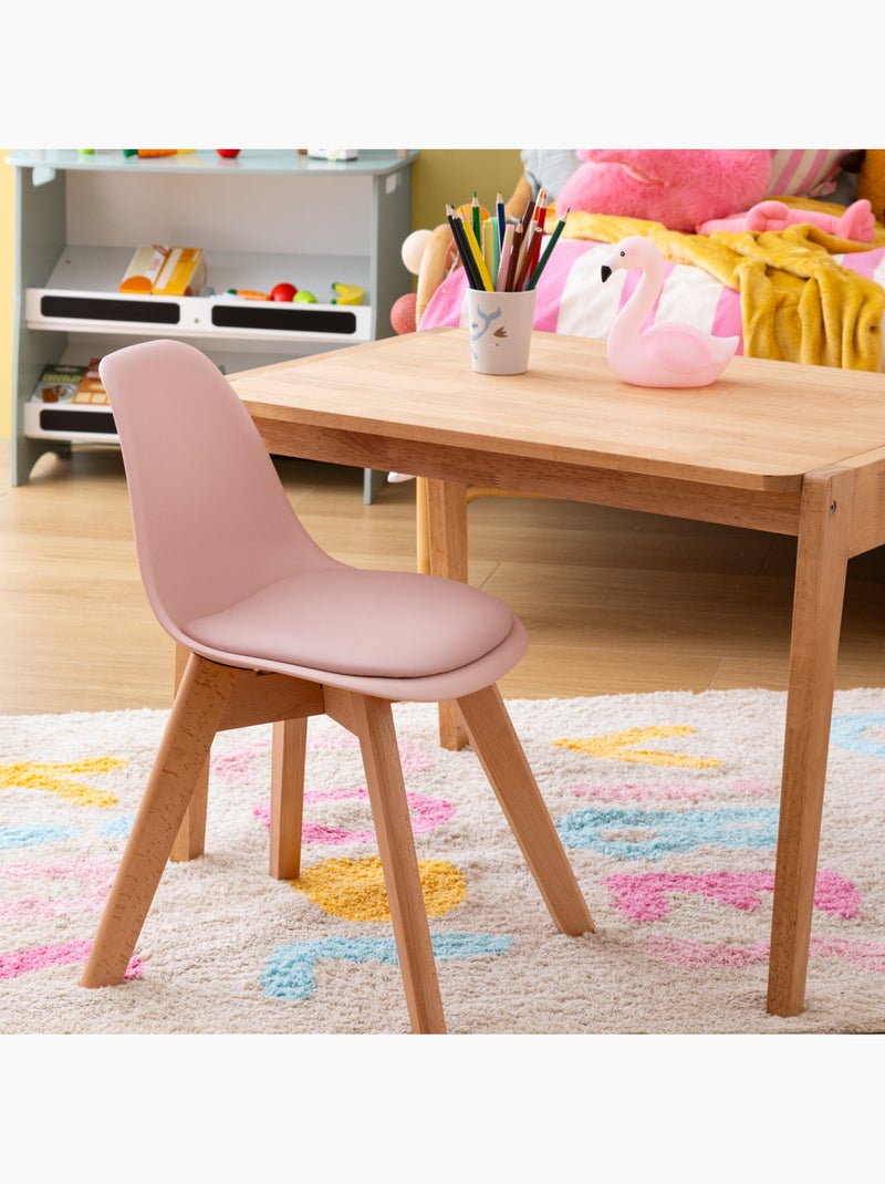 Chaise enfant design scandinave BAYA Rose - Kiabi