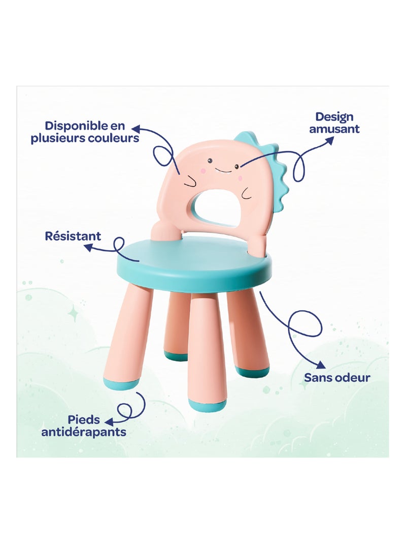 Chaise enfant DINO | SUPERBE BEBE Rose - Kiabi