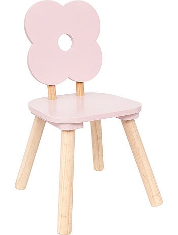 Chaise enfant dossier fleur DOUCEUR