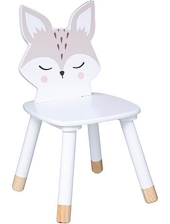 Chaise enfant dossier renard DOUCEUR