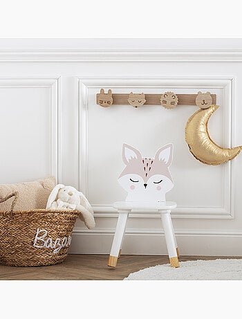 Chaise enfant dossier renard DOUCEUR