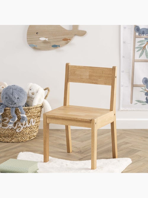 Chaise enfant en bois d'hévéa ROBIN - Kiabi