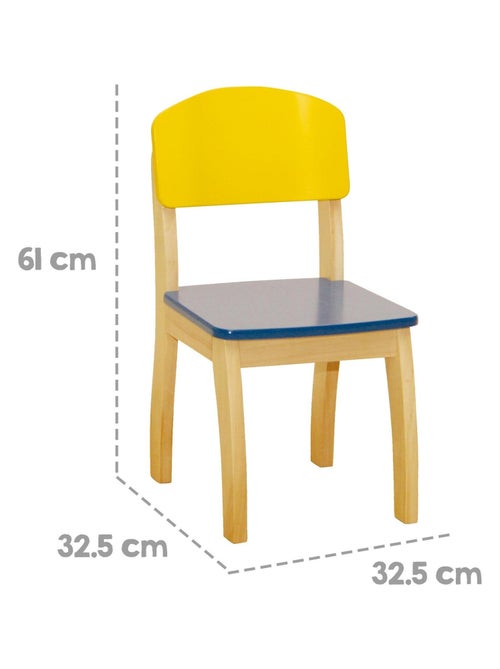 Chaise enfant en bois massif - ROBA - Kiabi