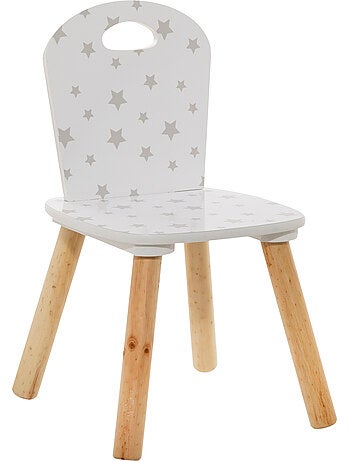 Chaise enfant en bois motif nuage douceur