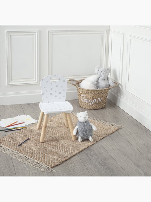 Chaise enfant en bois motif nuage douceur - Kiabi