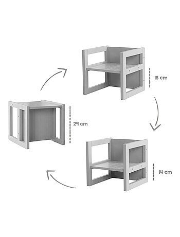 Chaise enfant évolutive et réversible en bois - ROBA