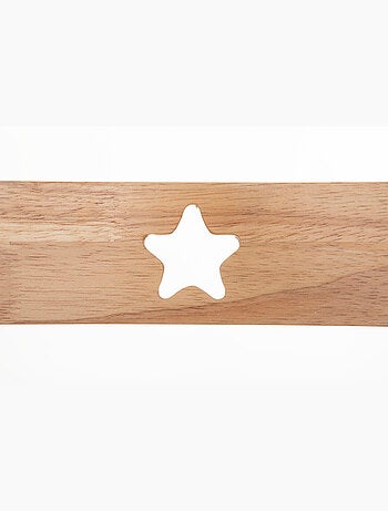 Chaise enfant pliante en bois hévéa dossier étoile SALY