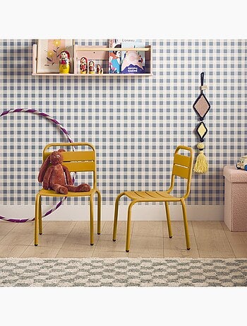 Chaise enfant, salon de jardin enfant métal (lot de 2) Kristoff