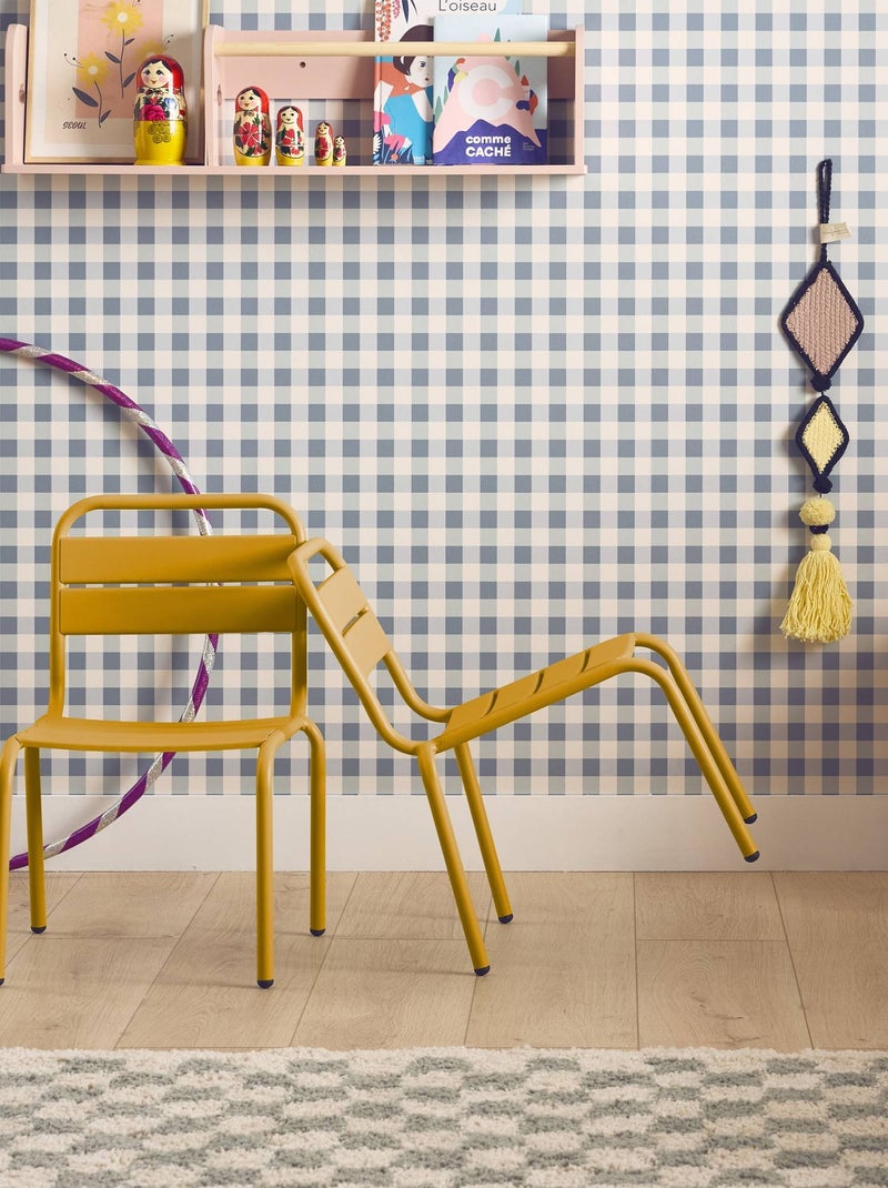 Chaise enfant, salon de jardin enfant métal (lot de 2) Kristoff Jaune - Kiabi