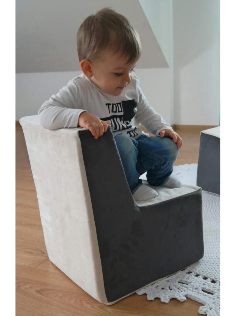 Chaise fauteuil pouf pour chambre d enfant jeu confort repos Vert - Kiabi