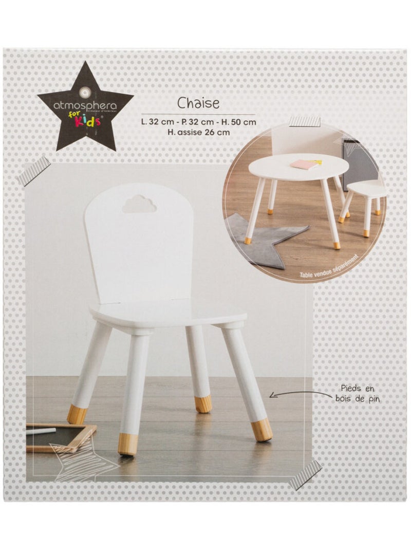 Chaise, Fauteuil, Tabouret, Pouf - Atmosphera for Kids Blanc - Kiabi